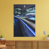 Londen bij Night Canvas Afdruk (Insitu (Woonkamer))