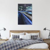 Londen bij Night Canvas Afdruk (Insitu (Slaapkamer))