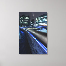 Londen bij Night Canvas Afdruk
