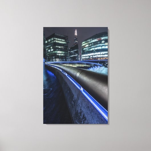 Londen bij Night Canvas Afdruk (Voorkant)