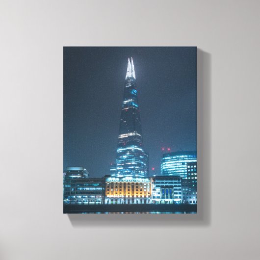 Londen bij Night Canvas Afdruk (Voorkant)