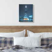 Londen bij Night Canvas Afdruk (Insitu (Slaapkamer))
