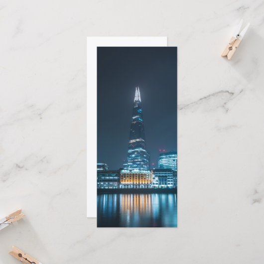 Londen bij Night Kaart (Voorkant / Achterkant in situ)