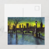 Londen bij Night Painting Briefkaart (Voorkant / Achterkant)