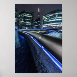 Londen bij Night Poster