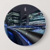 Londen bij Night Ronde Button 4,0 Cm (Voorkant)