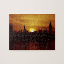 Londen bij Sunset - Parlement - 8x10 - 110 pc Legpuzzel