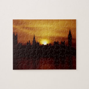 Londen bij Sunset - Parlement - 8x10 - 110 pc Legpuzzel