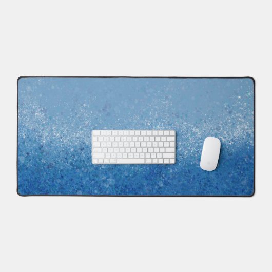 Londen Blauw Abstract Art Desk Mat (Keyboard & Muis)