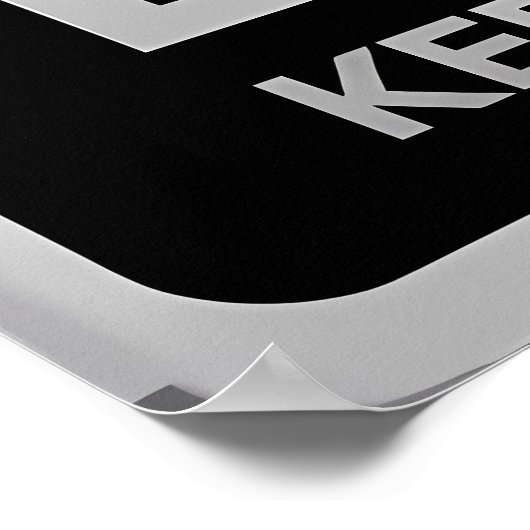  Londen – Blijf kalm en reis verder Poster (Hoek)