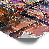 Londen Bohemian stijl Waterverf schilderij Poster (Hoek)