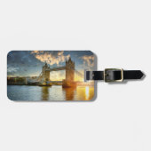 Londen Bridge bij Sunset Bagagelabel (Voorkant horizontaal)