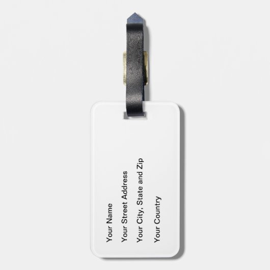 Londen Bridge bij Sunset Bagagelabel (Achterkant verticaal)