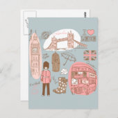 londen briefkaart (Voorkant / Achterkant)