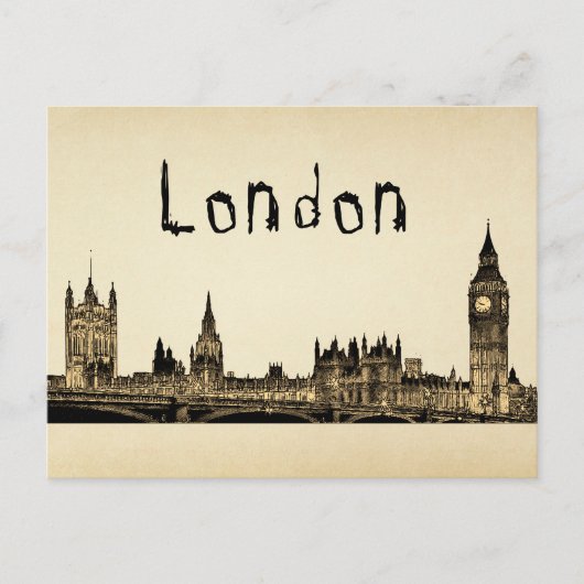 Londen Briefkaart (Voorkant)