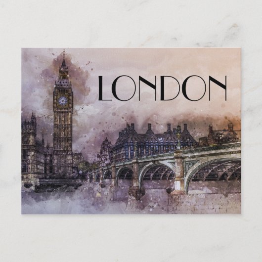 Londen Briefkaart (Voorkant)