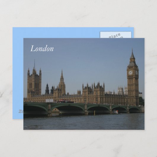 Londen Briefkaart (Voorkant / Achterkant)