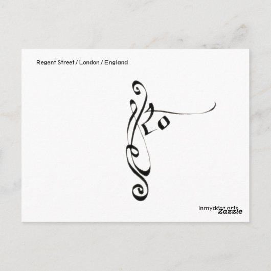 Londen Briefkaart (Achterkant)
