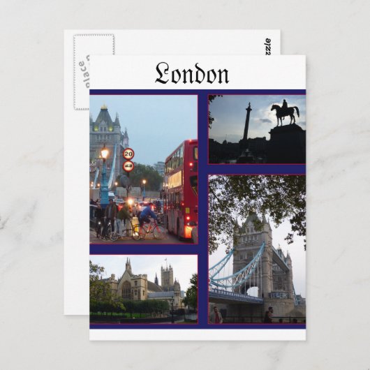 Londen Briefkaart (Voorkant / Achterkant)