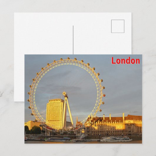 Londen Briefkaart (Voorkant / Achterkant)