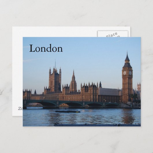 Londen Briefkaart (Voorkant / Achterkant)
