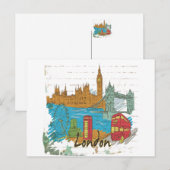 Londen Briefkaart (Voorkant / Achterkant)