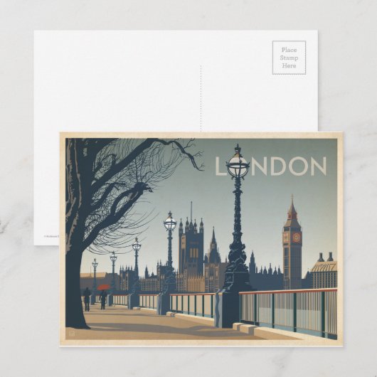 Londen Briefkaart (Voorkant / Achterkant)