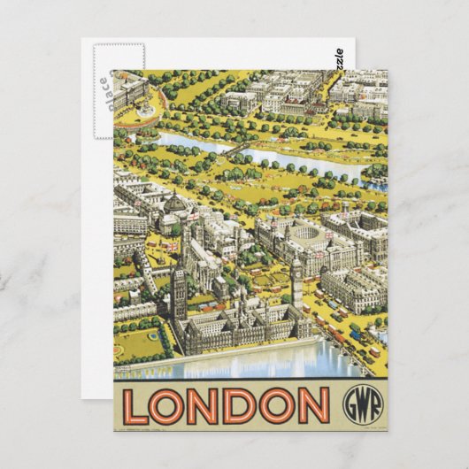 Londen Briefkaart (Voorkant / Achterkant)