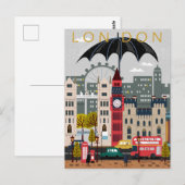 Londen Briefkaart (Voorkant / Achterkant)