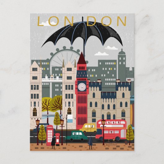 Londen Briefkaart (Voorkant)