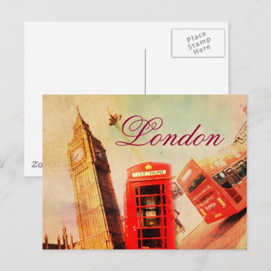 Londen  briefkaart (Voorkant / Achterkant)