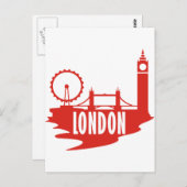 Londen Briefkaart (Voorkant / Achterkant)