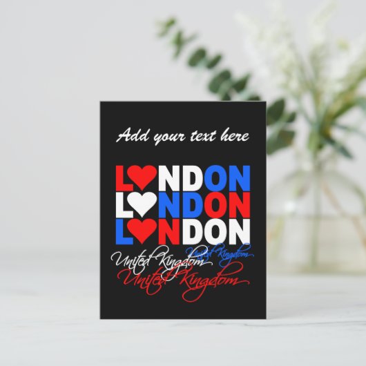 Londen briefkaart - aanpassen! (Staand voorkant)