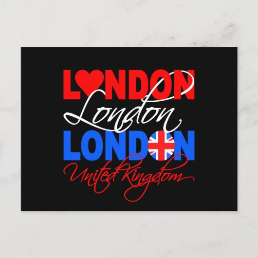 Londen briefkaart - pas aan! (Voorkant)
