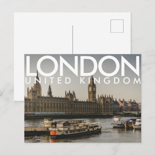 Londen, Briefkaart Verenigd Koninkrijk (Voorkant / Achterkant)