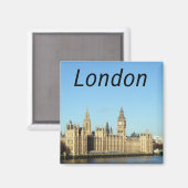 Londen, Brits parlement en de BigBen Magneet (Voorkant / Achterkant)
