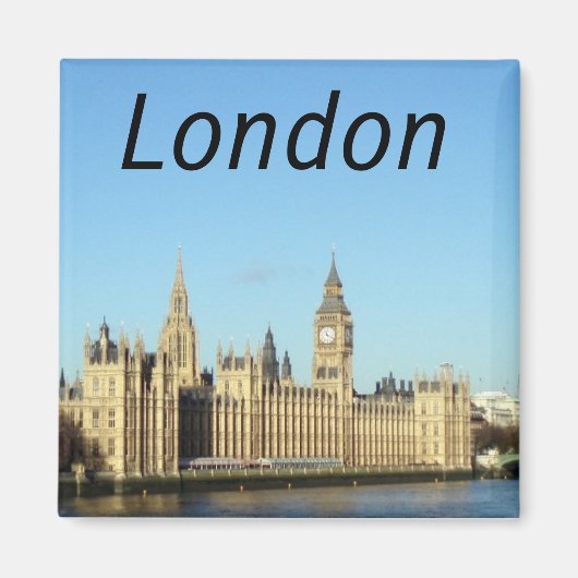 Londen, Brits parlement en de BigBen Magneet (Voorkant)