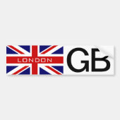 Londen Britse Unie jack vlag bumper sticker (Voorkant)