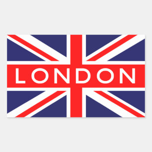 Londen: Britse vlag Rechthoekige Sticker