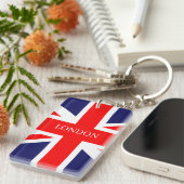 Londen Britse Vlag Sleutelhanger (Voorkant Rechts)
