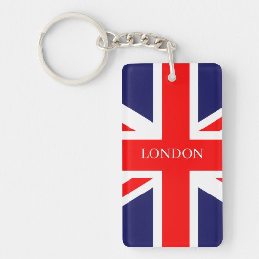 Londen Britse Vlag Sleutelhanger (Voorkant)