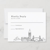 Londen bruiloft | Gestileerde Skyline RSVP