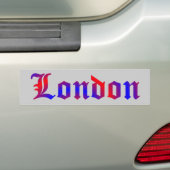 Londen Bumpersticker (Op auto)