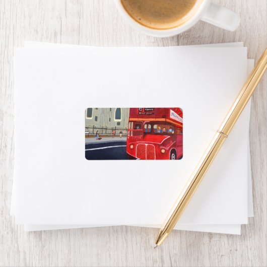 Londen Bus Adres Labels (Insitu)