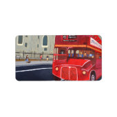 Londen Bus Adres Labels (Voorkant)