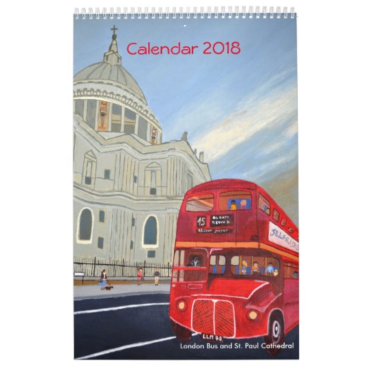 Londen Bus Kalender 2018 (Hoes)