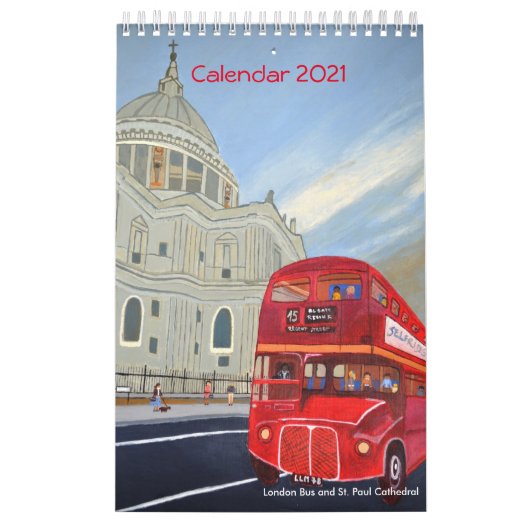 Londen Bus Kalender 2021 (Hoes)