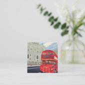 Londen Bus Visitekaartje (Staand voorkant)