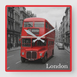 Londen bus wandklok