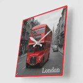 Londen bus wandklok (Hoek)